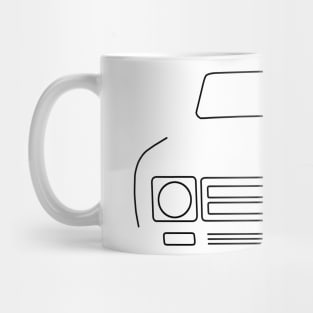 IH Scout II 4x4 1979 outline graphic (black) Mug